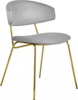 Стул Elle серый с золотыми ножками Bradex Home RF 0719