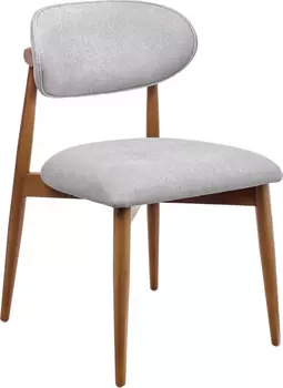 Стул Lucas 3 серый букле с ножками цвета орех Bradex Home RF 0798