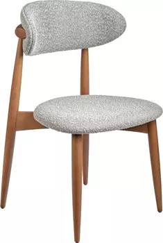 Стул Lucas светло-серый букле с ножками цвета орех Bradex Home RF 0547