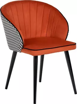Стул Paola оранжевый с жаккардом Bradex Home RF 0260
