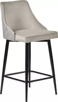 Стул полубарный Dave латте с жаккардом, с поворотным механизмом Bradex Home RF 0203