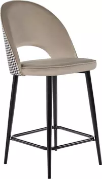 Стул полубарный Leo латте с жаккардом, с поворотным механизмом Bradex Home RF 0268