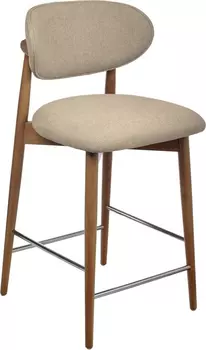 Стул полубарный Lucas 3 латте букле с ножками цвета орех Bradex Home RF 0800
