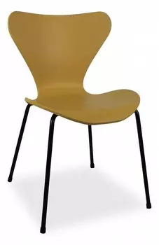 Стул Seven Style горчичный с чёрными ножками Bradex Home FR 0423