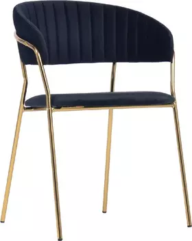 Стул Turin чёрный с золотыми ножками Bradex Home FR 0797