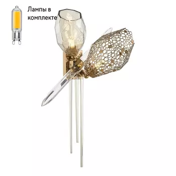 Светильник на стену с Led лампочками в комплекте Wertmark WE243.02.501+Lamps