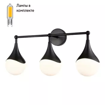 Светильник на стену с Led лампочками в комплекте Velante 362-021-03+Lamps