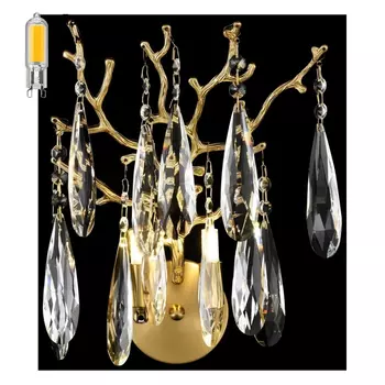 Светильник на стену с Led лампочками в комплекте Velante 186-501-02+Lamps