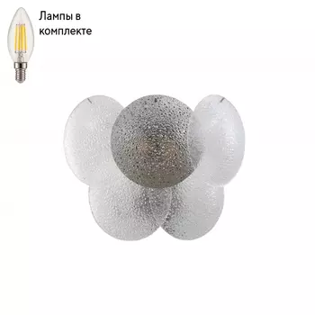 Светильник настенный с лампочками iLamp W15617-2 CR+MULT+Lamps