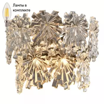 Светильник настенный с лампочками iLamp W2545-2 NIC+Lamps