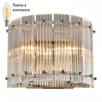 Светильник настенный с лампочками iLamp W9503-2 NIC+Lamps