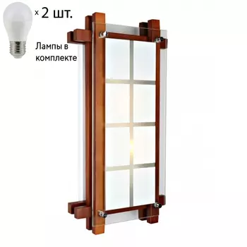 Светильник настенный с лампочками Omnilux OML-40521-02+Lamps
