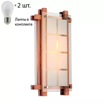 Светильник настенный с лампочками Omnilux OML-40511-02+Lamps