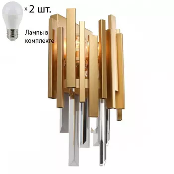 Светильник настенный с лампочками Omnilux OML-72801-02+Lamps