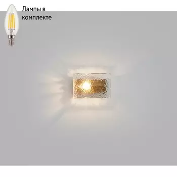 Светильник настенный с лампочкой iLamp W2078-1 BR+Lamps