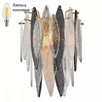 Светильник настенный с лампочкой iLamp W2543-1 GD+Lamps