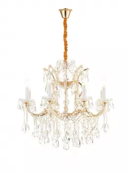 Светильник подвесной iLamp Diamond 6071-8 GD+CL