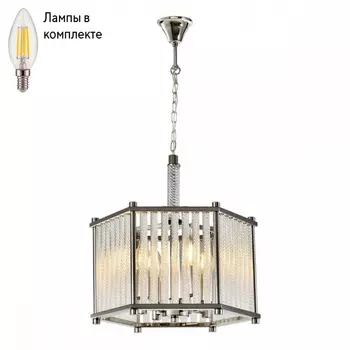 Светильник подвесной с лампочками iLamp P9509-4 NIC+Lamps