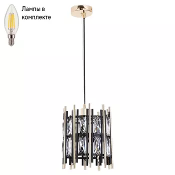 Светильник подвесной с лампочкой Arte lamp A1043SP-1BK+Lamps