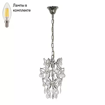 Светильник подвесной с лампочкой Dio D arte Unico E 1.3.P1.600 N+Lamps