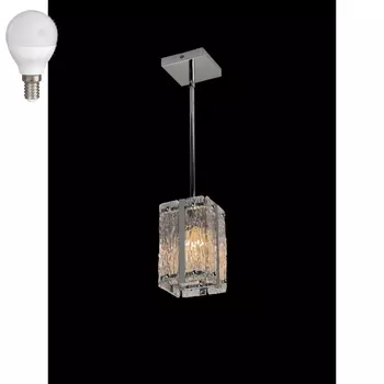 Светильник подвесной с лампочкой iLamp P4688-1 CR+Lamps