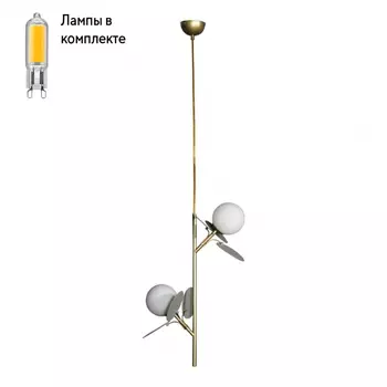 Светильник подвесной с Led лампочками в комплекте LOFT IT 10008/2P Grey+Lamps