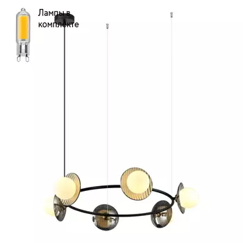 Светильник подвесной с Led лампочками в комплекте Velante 221-023-06+Lamps