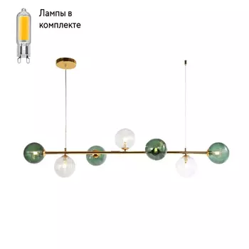 Светильник подвесной с Led лампочками в комплекте F-Promo 4035-7P+Lamps