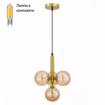 Светильник подвесной с Led лампочками в комплекте Evoluce SLE220323-04+Lamps