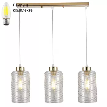 Светильник подвесной с Led лампочками в комплекте Rivoli Б0054878+Lamps