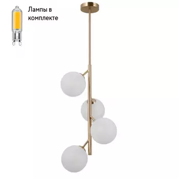 Светильник подвесной с Led лампочками в комплекте DeMarkt 306015404+Lamps