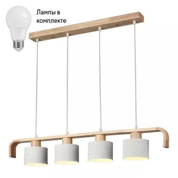 Светильник подвесной с Led лампочками в комплекте Velante 521-706-04+Lamps