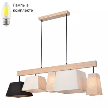 Светильник подвесной с Led лампочками в комплекте Velante 267-713-05+Lamps