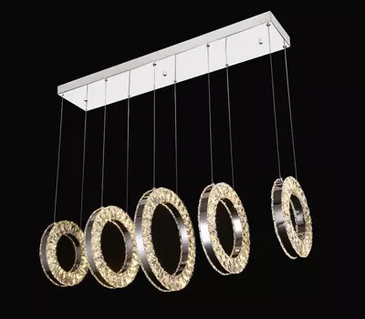 Светильник подвесной с пультом ДУ iLEDEX Crystal ice 4460-5 72W CR