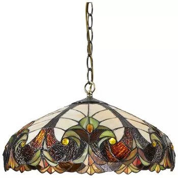 Светильник подвесной в стиле тиффани со светодиодными лампами E27, комплект от Lustrof. №151364-623458