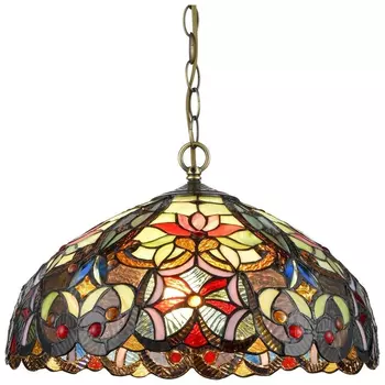 Светильник подвесной в стиле тиффани со светодиодными лампами E27, комплект от Lustrof. №277037-623504