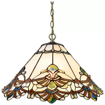Светильник подвесной в стиле тиффани со светодиодными лампами E27, комплект от Lustrof. №310045-623536
