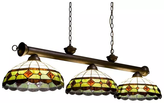 Светильник подвесной в стиле тиффани со светодиодными лампами E27, комплект от Lustrof. №151382-623789