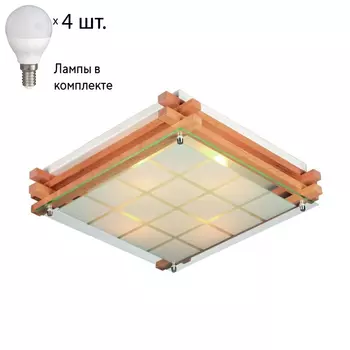 Светильник потолочный с лампочками Omnilux OML-40517-04+Lamps