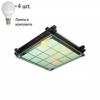 Светильник потолочный с лампочками Omnilux OML-40507-04+Lamps