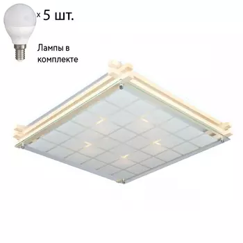 Светильник потолочный с лампочками Omnilux OML-40517-05+Lamps