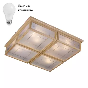 Светильник потолочный с Led лампочками в комплекте Velante 548-717-08+Lamps