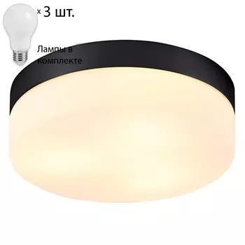 Светильник с лампочками Arte lamp Aqua-Tablet A6047PL-3BK+Lamps