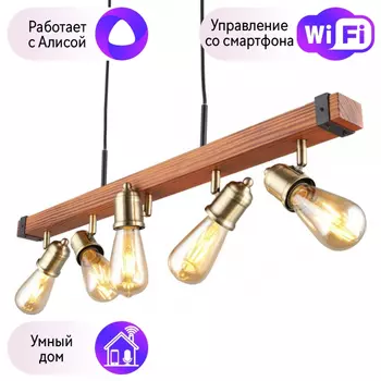 Светильник с поддержкой Алисы подвесной Omnilux OML-94613-05-A