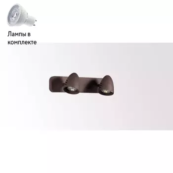Светильник спот с Led лампочками в комплекте Lucia Tucci Punto 193.2 Grigio+Lamps