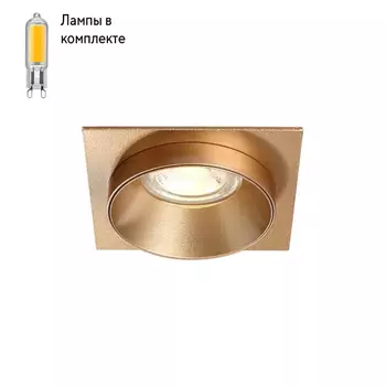 Светильник точечный с Led лампочками в комплекте CRYSTAL LUX CLT 044C GO+Lamps