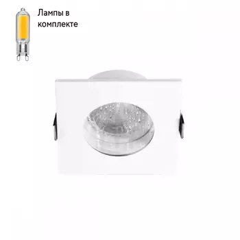 Светильник точечный с Led лампочками в комплекте CRYSTAL LUX CLT 046C1 WH IP44+Lamps