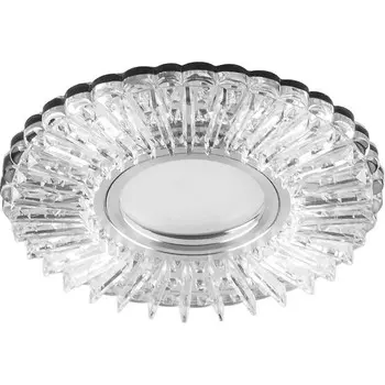 Светильник встраиваемый с белой LED подсветкой Feron CD900 потолочный MR16 G5.3 белый 28843