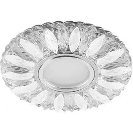 Светильник встраиваемый с белой LED подсветкой Feron CD917 потолочный MR16 G5.3 прозрачный-матовый 29536