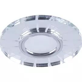 Светильник встраиваемый с LED подсветкой Feron CD982 потолочный MR16 G5.3 прозрачный, хром 32439